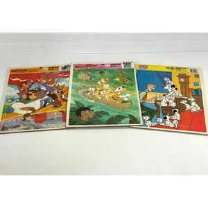 Vintage Disney Golden puzzle set- 101 Dalmatians- Duck Tales- Chip 'n Dale